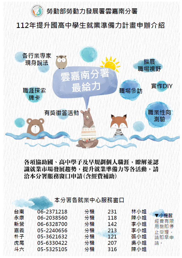 「提升國高中學就業準備力計畫」