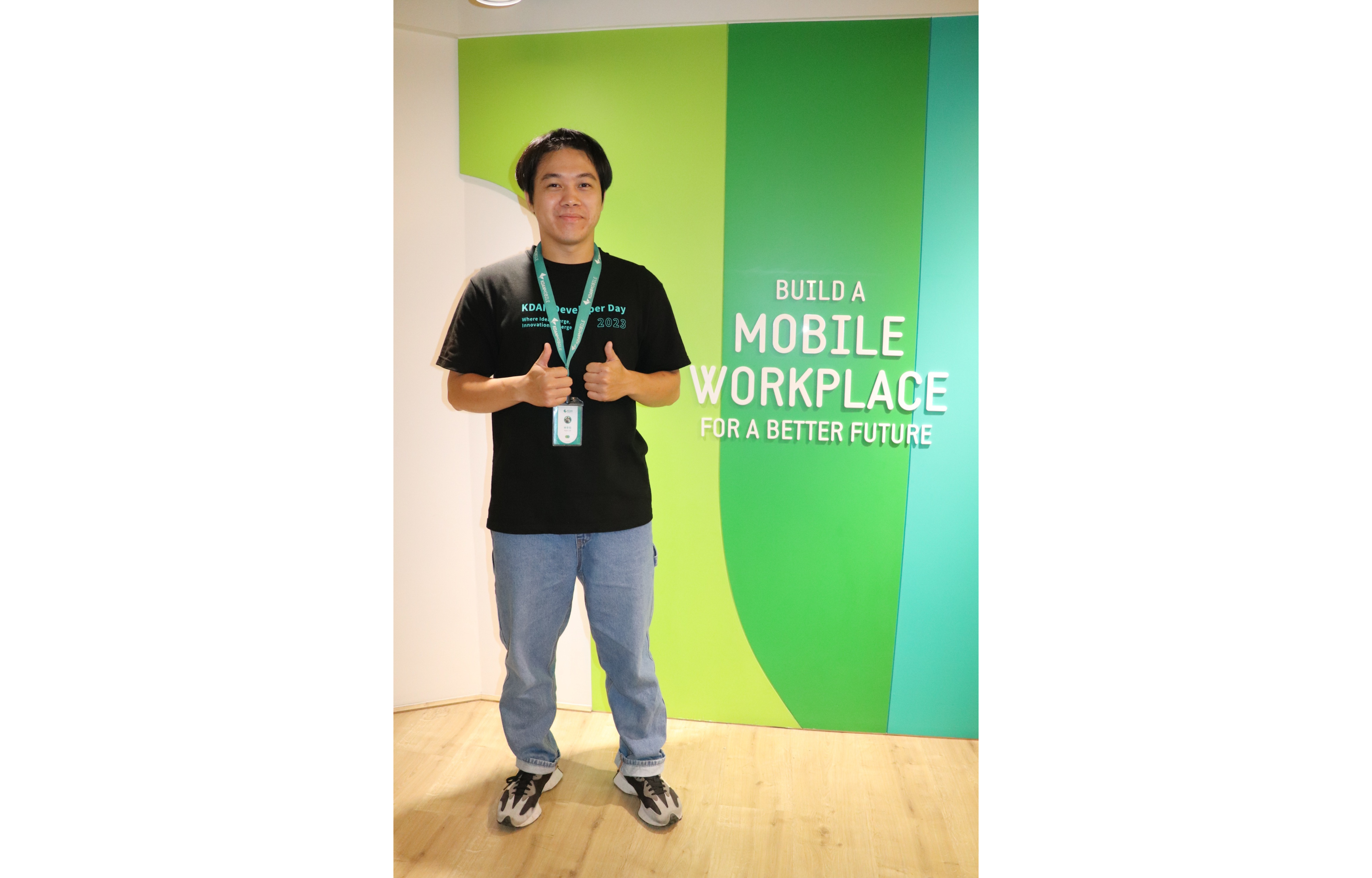 通稿-林亭佑成功運用「青年就業旗艦計畫」跨領域進入科技產業，透過先僱後訓模式，現已穩定就業一年半