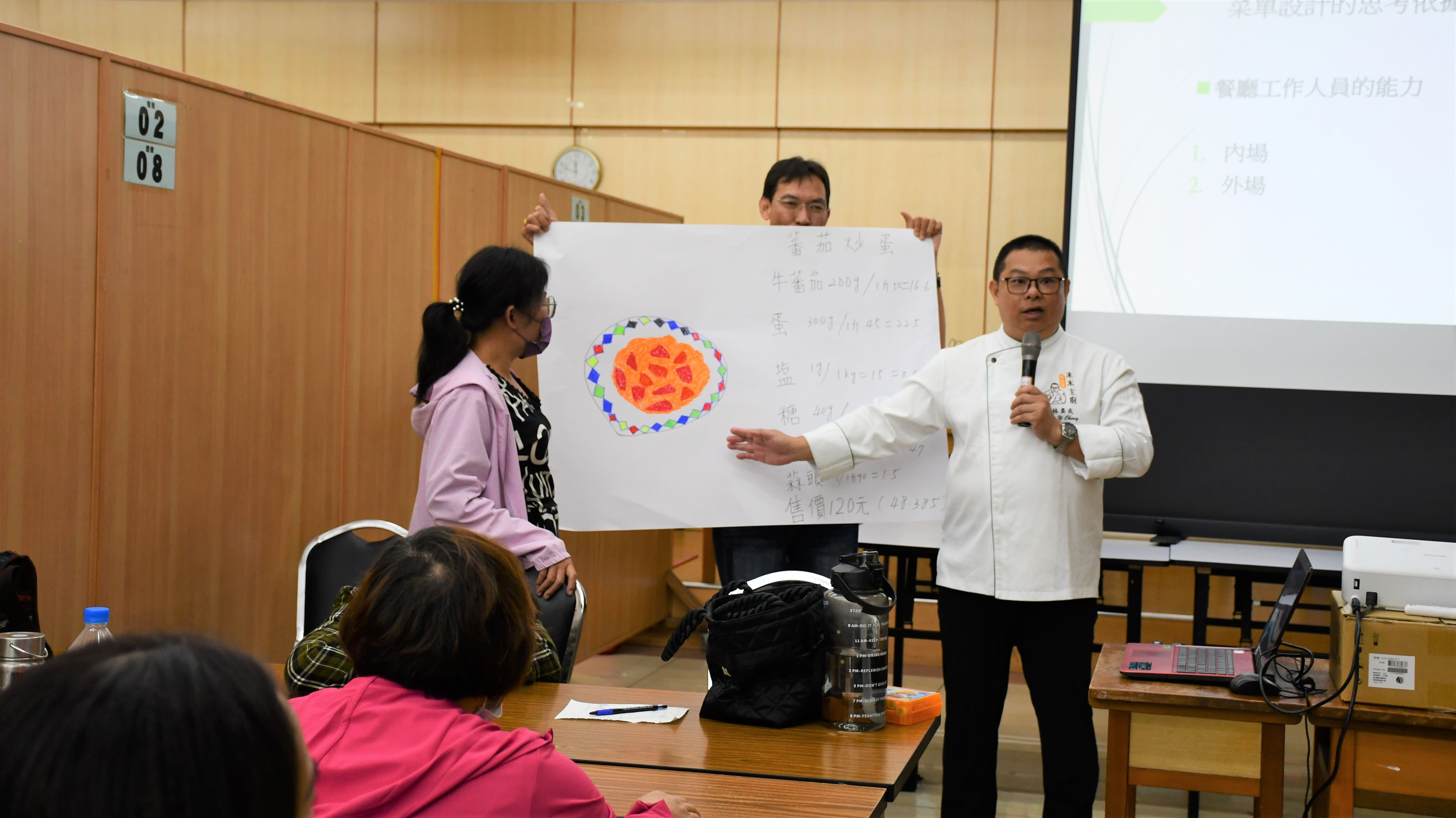 林奕成老師也將講師模組課程應用於課堂之上，讓學員們透過分組討論、橫向溝通，使學習更具效率。 (1)