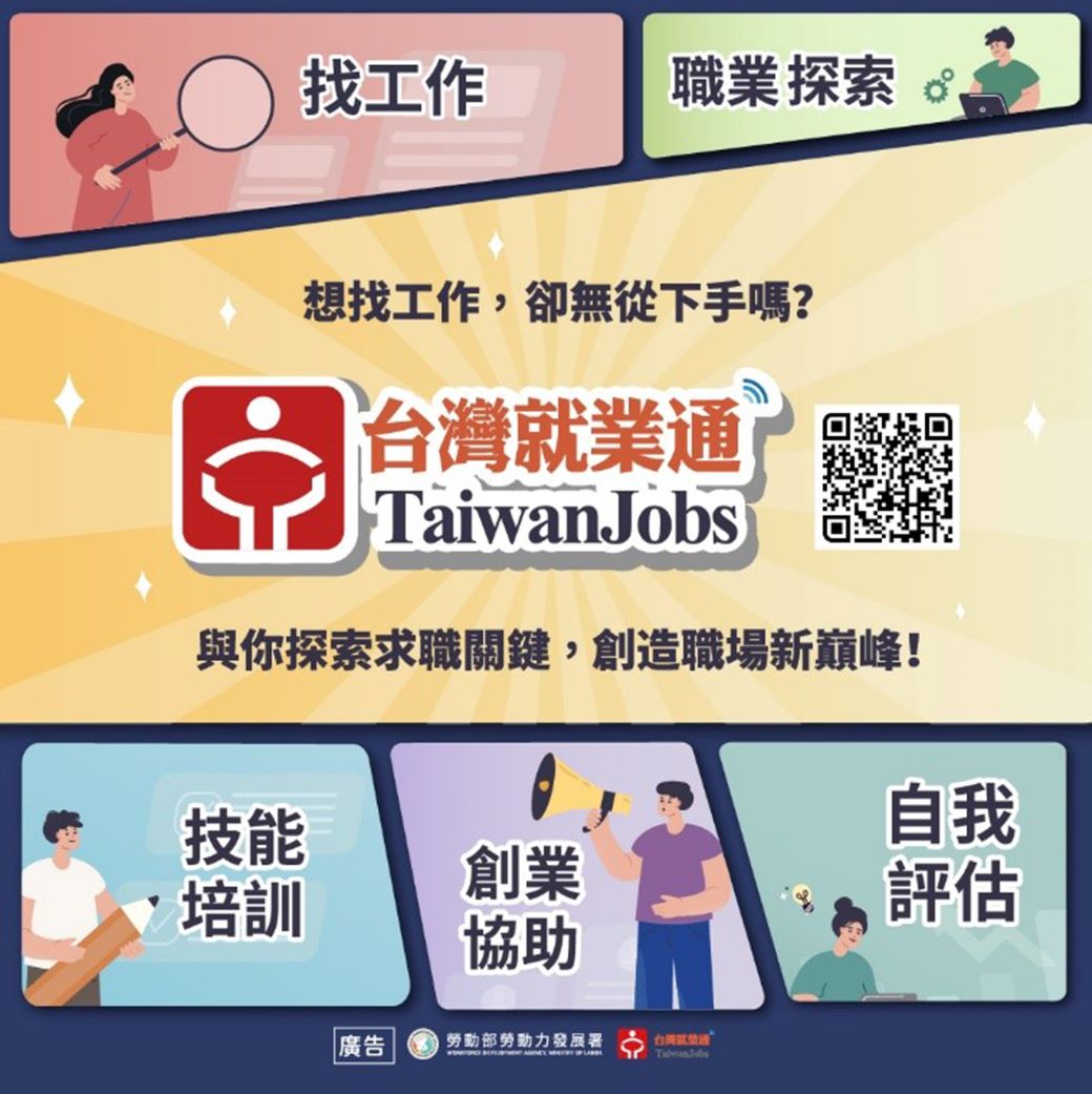 台灣就業通宣傳圖卡