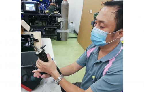 王慶堯參加雲嘉南分署「產訓合作班」，習得銲接專業技能。